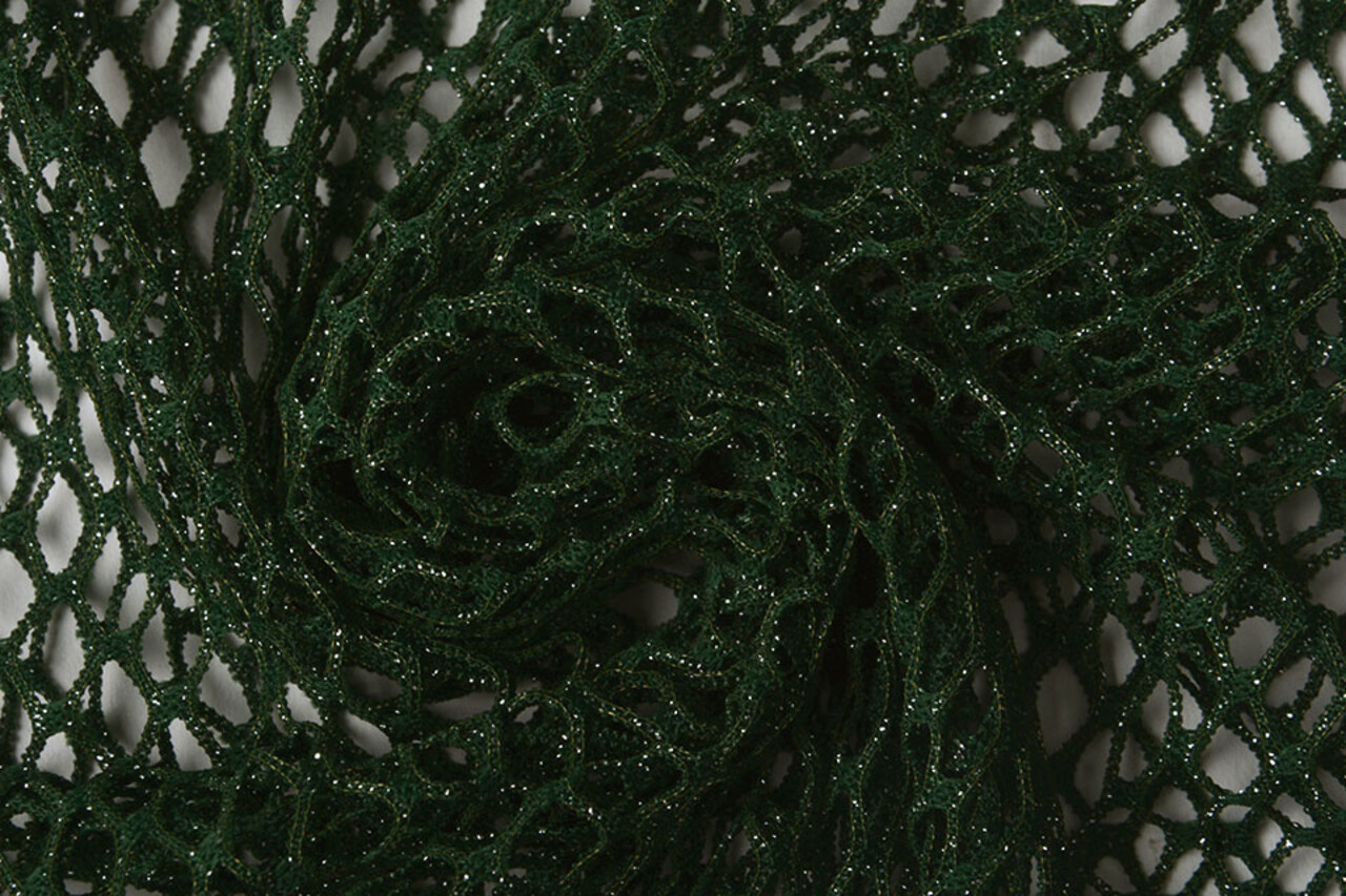Jersey Malla Tela Purpurina Verde Oscuro Jersey Malla Tela Purpurina Verde Oscuro
