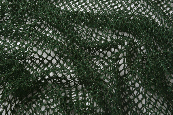 Jersey Gauze Fabric Glitter Dark Green