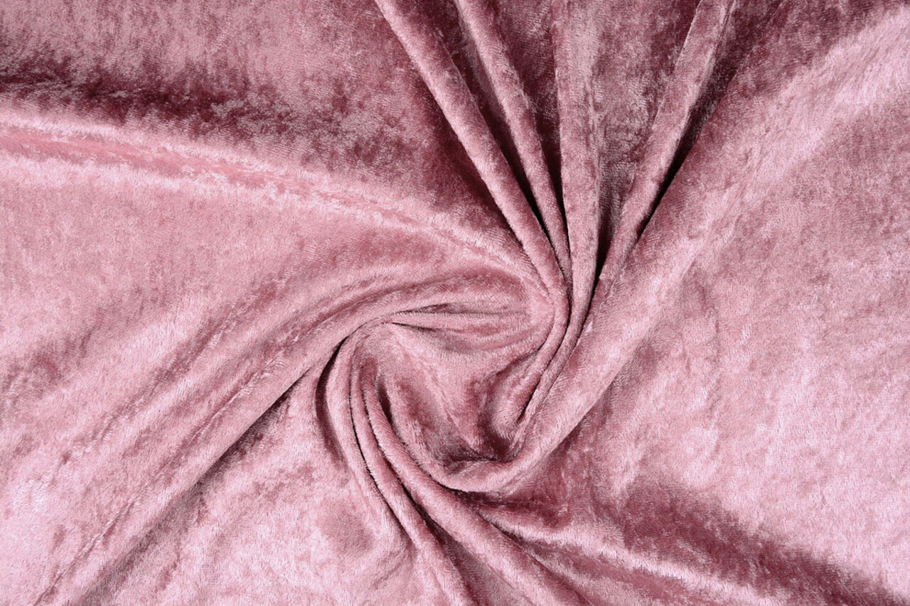 Pannesamt Stoff Alt Rosa