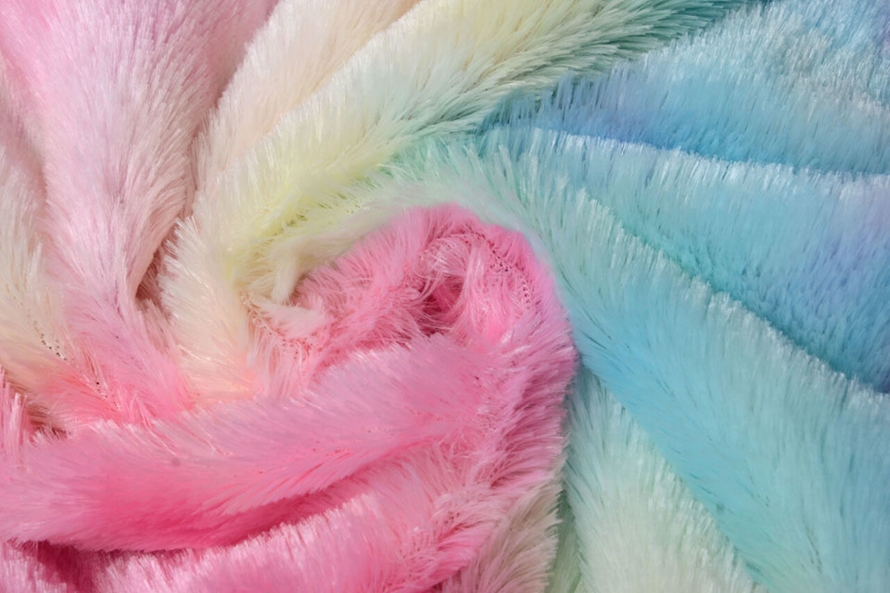 Kurz Zottelplüsch Candy Multicolor 1