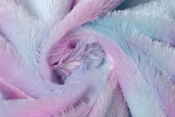 Kort Harige Bont Candy Multi Color 3