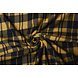 Oeko-Tex®  Estampada Polar a Cuadros Mostaza Marrón