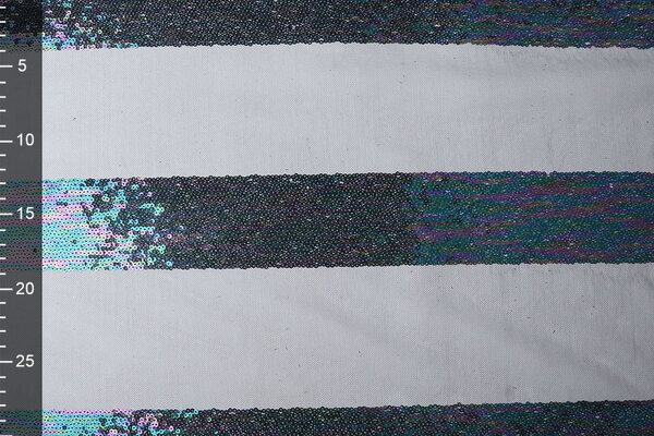 Mesh Embroidered  Sequins Stripes Multi 1