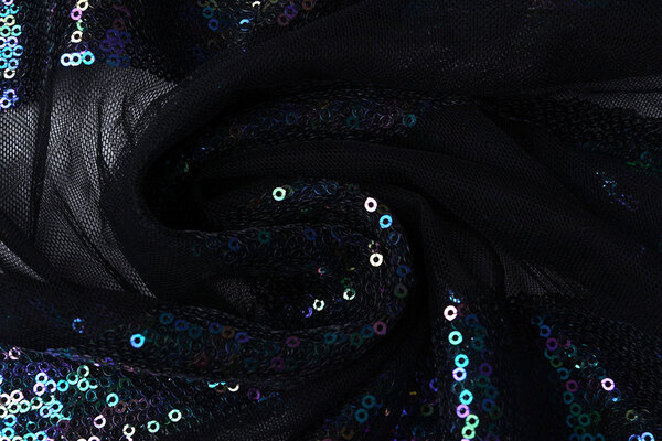 Mesh Embroidered  Sequins Stripes Multi 1