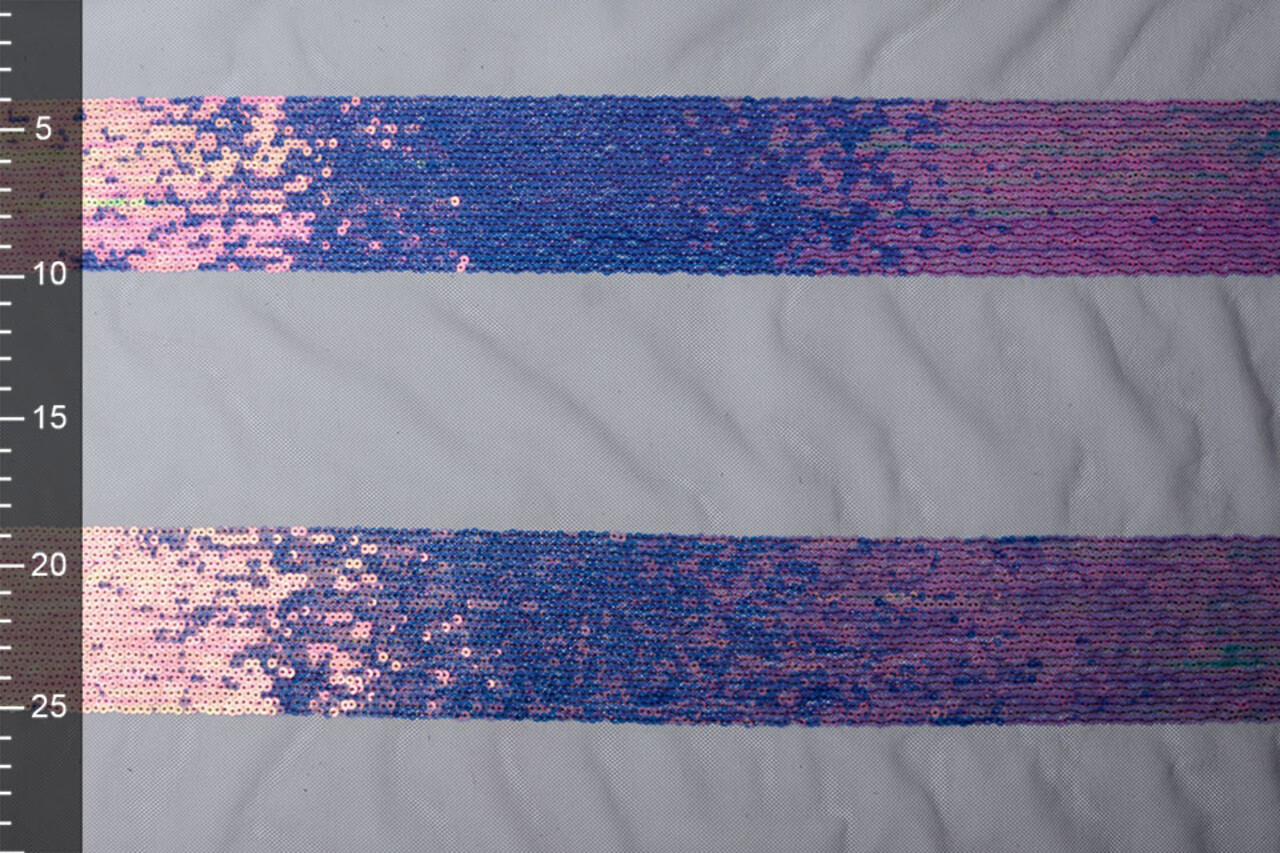 Mesh Geborduurd Pailletten Strepen Multi 2