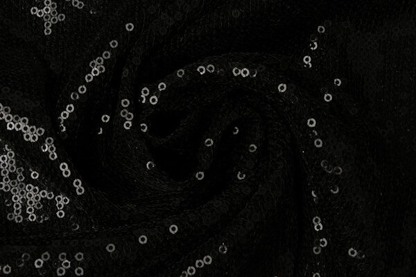 Netz Bestickt Pailletten Jolie Schwarz