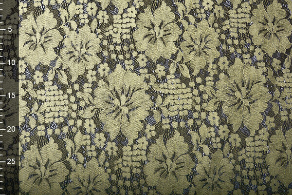 Panel Spitze Blumen Luna Beige Grün Panel Spitze Blumen Luna Beige Grün