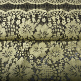 Panel Spitze Blumen Luna Beige Grün Panel Spitze Blumen Luna Beige Grün