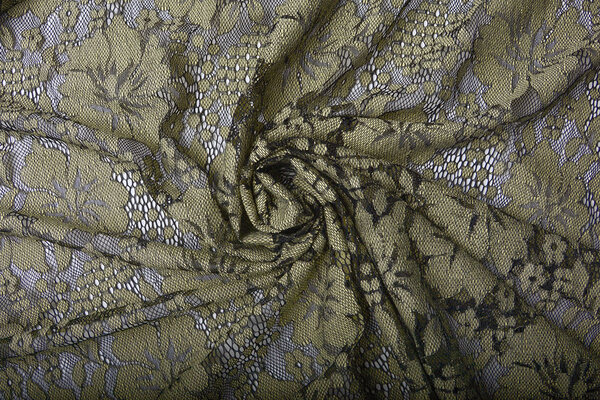 Panneau Dentelle Fleurs Luna Beige Vert Panneau Dentelle Fleurs Luna Beige Vert