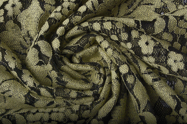 Panel Spitze Blumen Luna Beige Grün Panel Spitze Blumen Luna Beige Grün