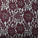 Panel Lace Flowers Luna Bordeaux