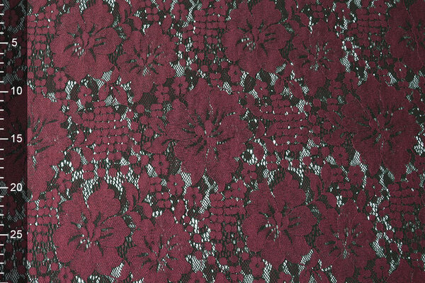 Paneel Kant Bloemen Luna Bordeaux