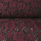 Panel Lace Flowers Luna Bordeaux Panel Lace Flowers Luna Bordeaux