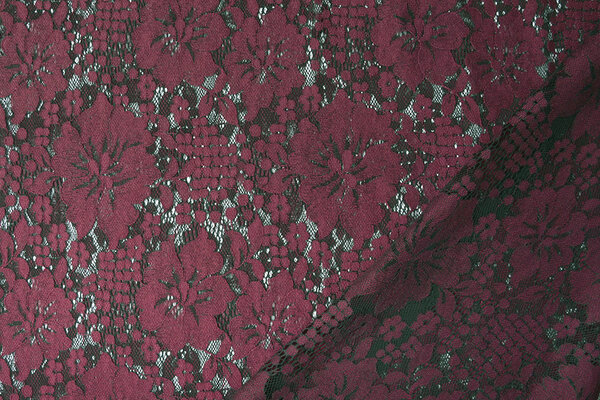 Paneel Kant Bloemen Luna Bordeaux