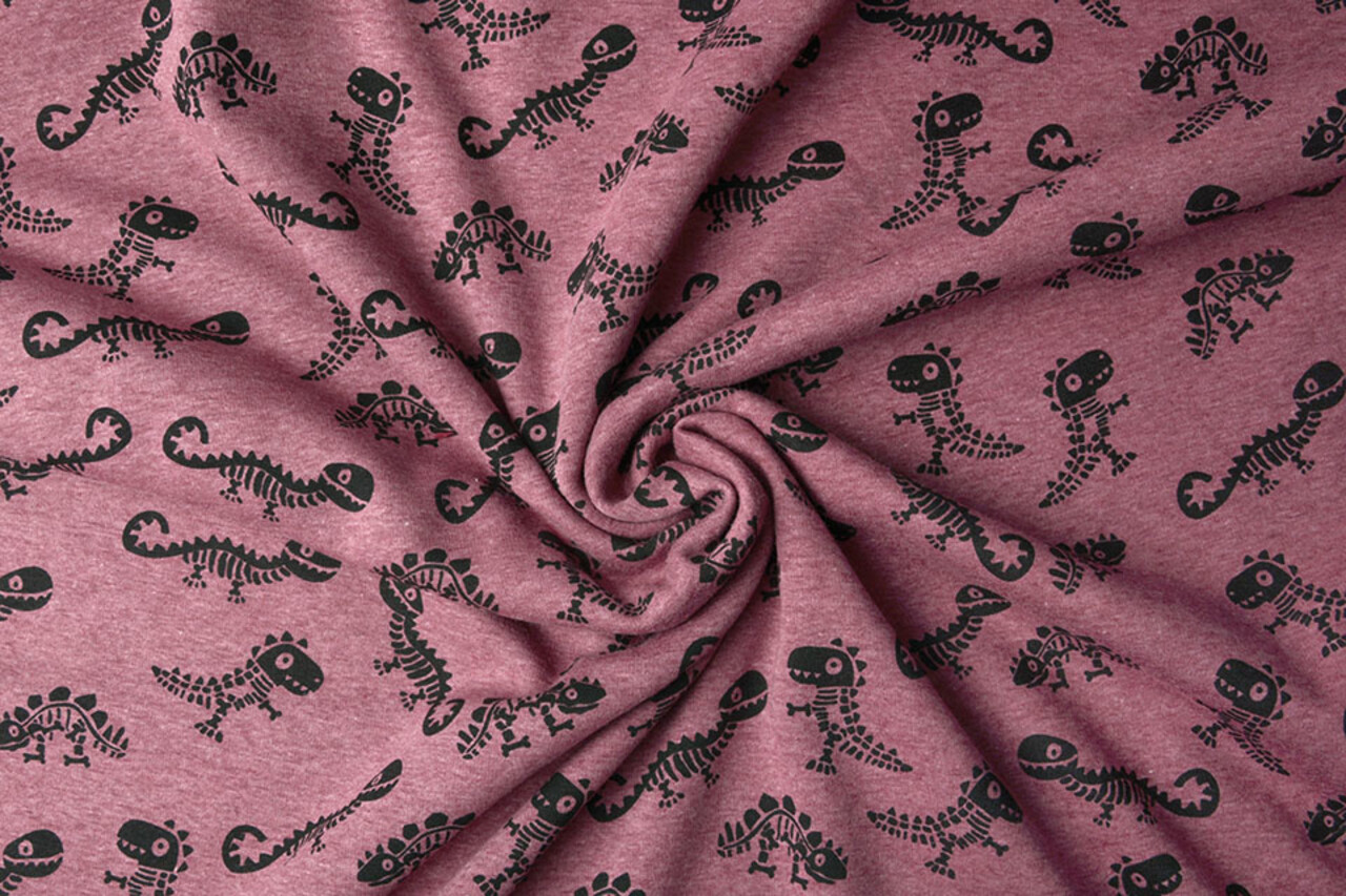 Tejido de Sudadera de Polar Alpino Dino Rojo Vino Jaspeado Tejido de Sudadera de Polar Alpino Dino Rojo Vino Jaspeado
