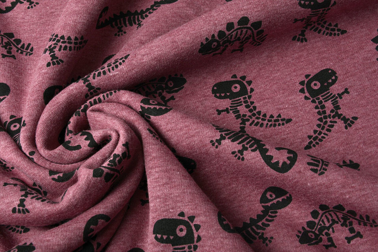 Jogging Alpenfleece Dino Wijnrood Melange