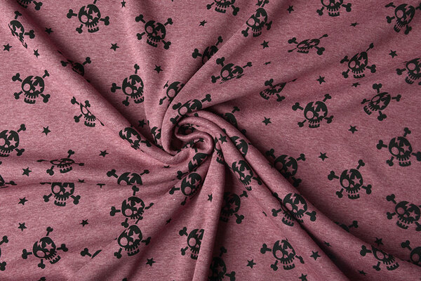 Jogging Alpenfleece Skull Wine Red Melange