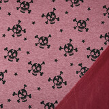 Jogging Alpenfleece Skull Wine Red Melange