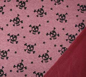 Jogging Alpenfleece Skull Wine Red Melange