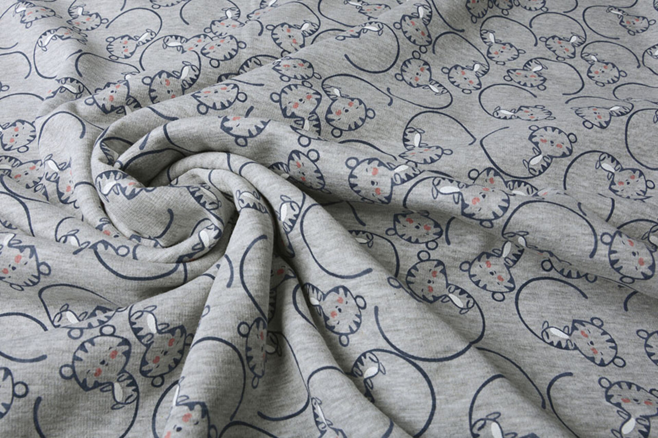 Jogging Alpenfleece Leeuwenwelp Licht Grijs Melange