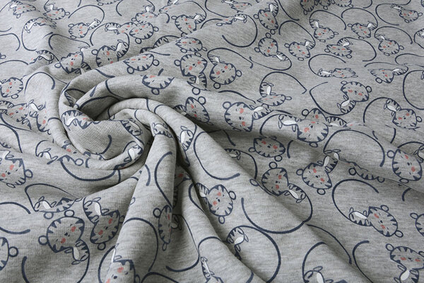 Felpa Alpenfleece Cucciolo di Leone Grigio Chiaro Mélange Felpa Alpenfleece Cucciolo di Leone Grigio Chiaro Mélange