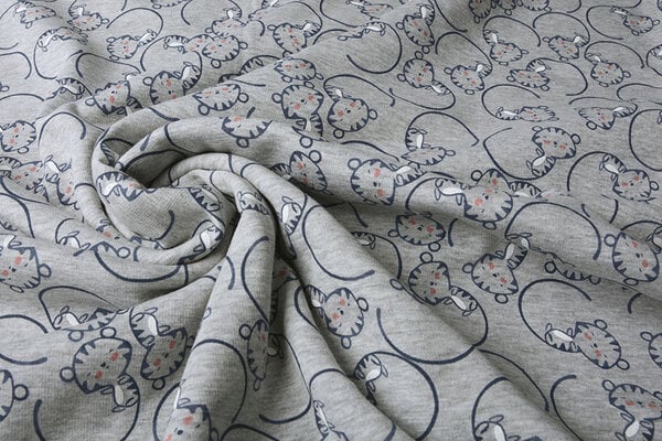Sudadera Alpenfleece Cachorro de León Gris Claro Jaspeado