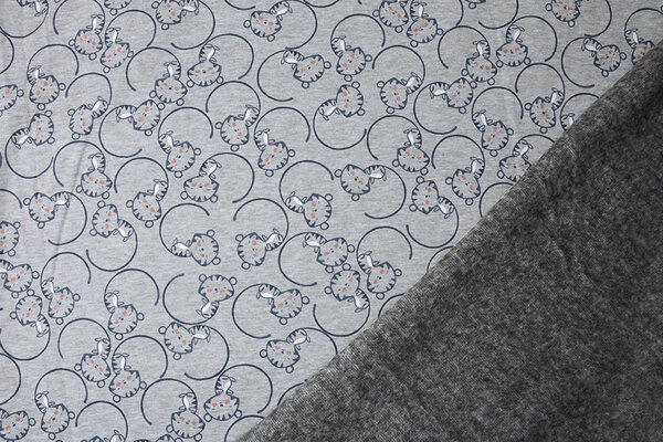 Jogging Alpenfleece Leeuwenwelp Licht Grijs Melange