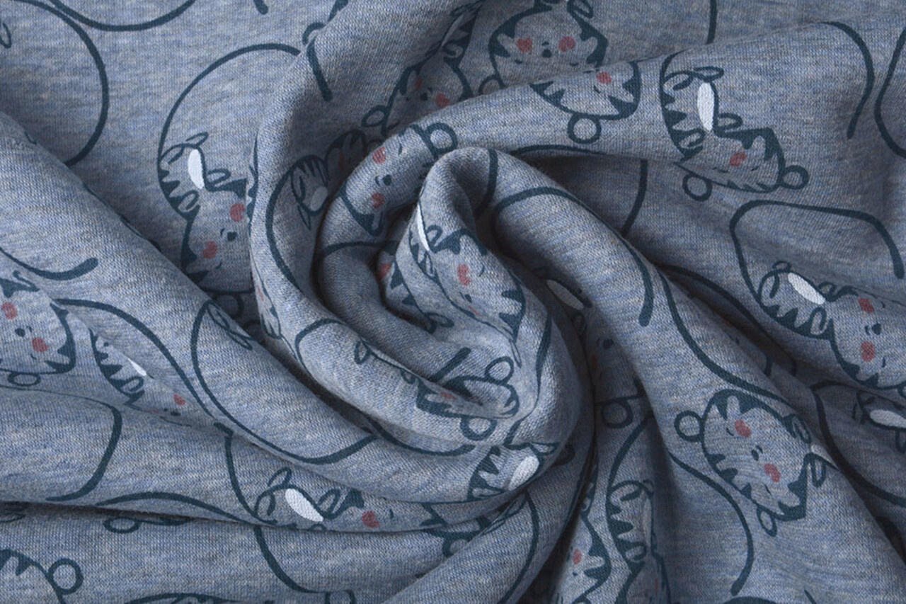 Felpa Alpenfleece Cucciolo di Leone Denim Mélange