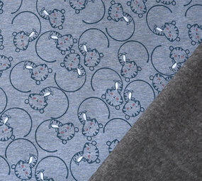 Felpa Alpenfleece Cucciolo di Leone Denim Mélange Felpa Alpenfleece Cucciolo di Leone Denim Mélange
