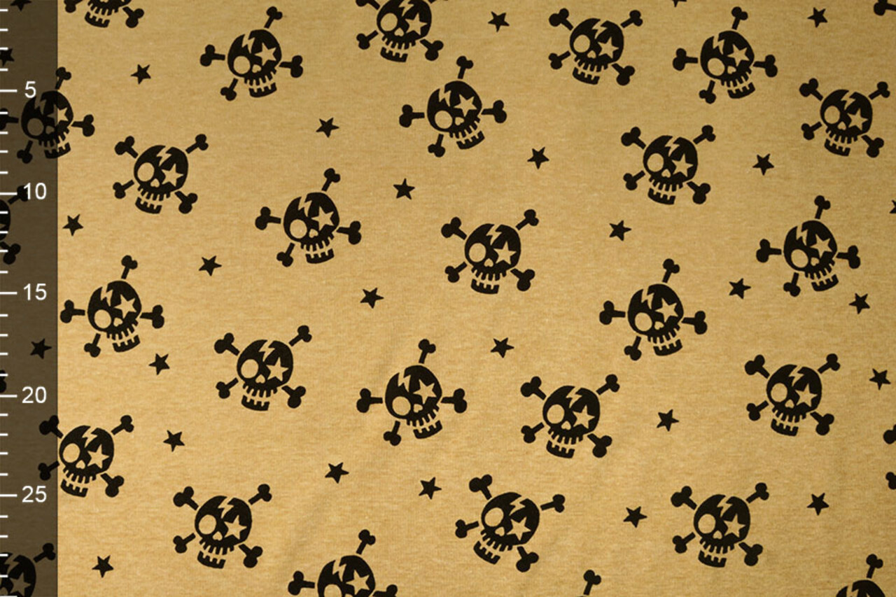 Jogging Alpenfleece Skull Ocher Yellow Melange