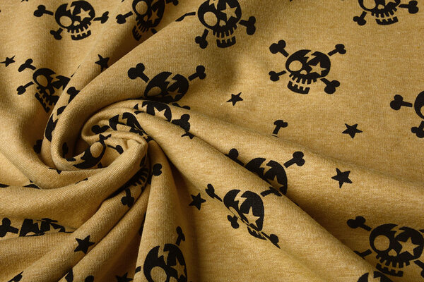 Jogging Alpenfleece Skull Ocher Yellow Melange
