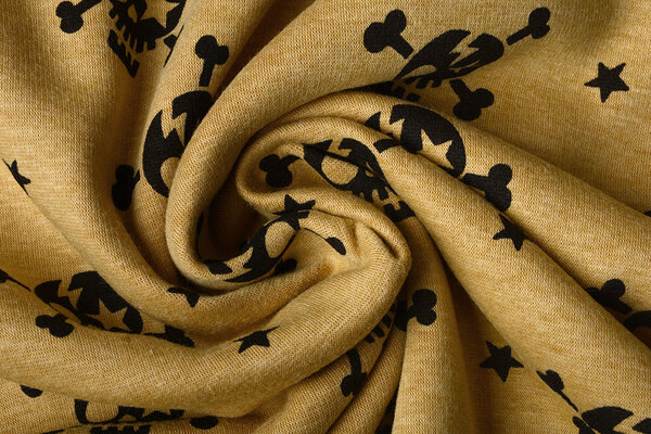 Jogging Alpenfleece Skull Ocher Yellow Melange