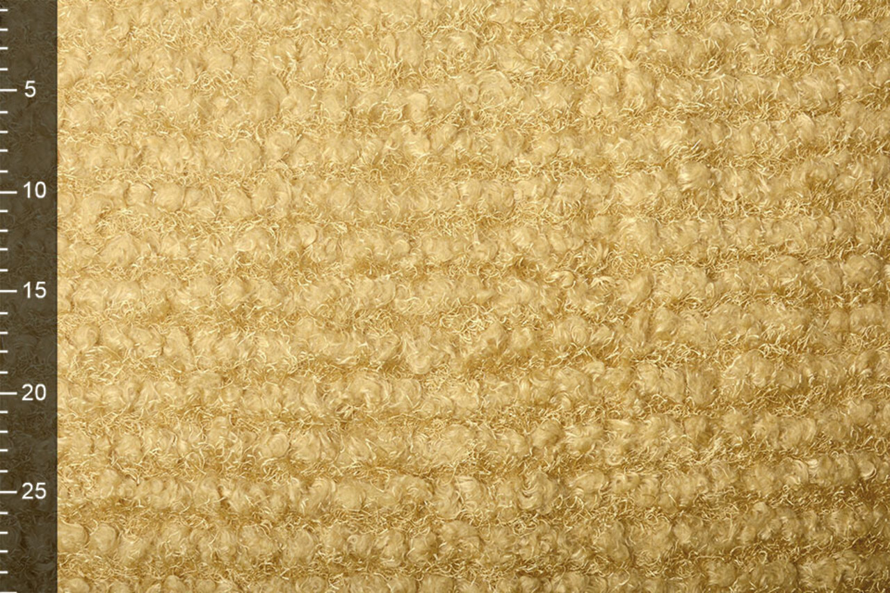 Fancy Bouclé Paillettes Ocre Jaune Fancy Bouclé Paillettes Ocre Jaune