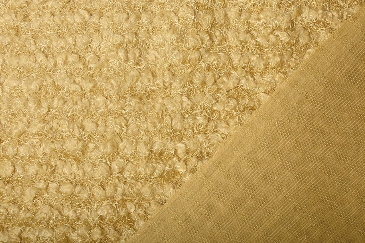 Fancy Bouclé Purpurina Ocre Amarillo Fancy Bouclé Purpurina Ocre Amarillo