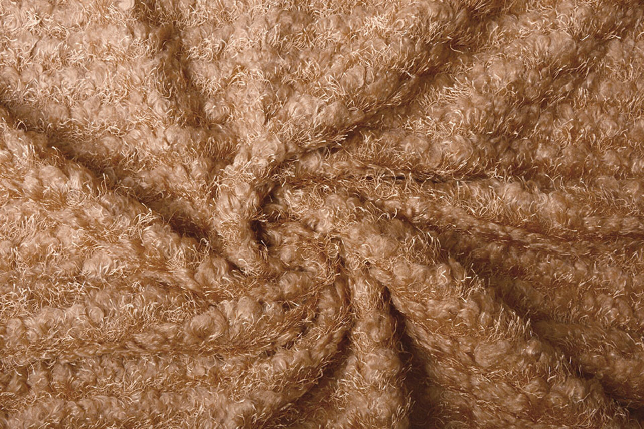 Fancy Bouclé Paillettes Clair Orange Brique Fancy Bouclé Paillettes Clair Orange Brique