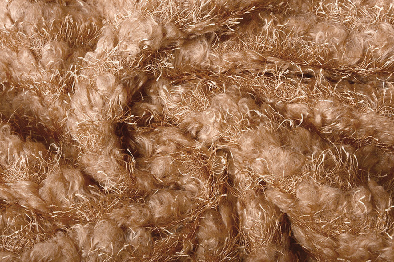 Fancy Bouclé Paillettes Clair Orange Brique Fancy Bouclé Paillettes Clair Orange Brique