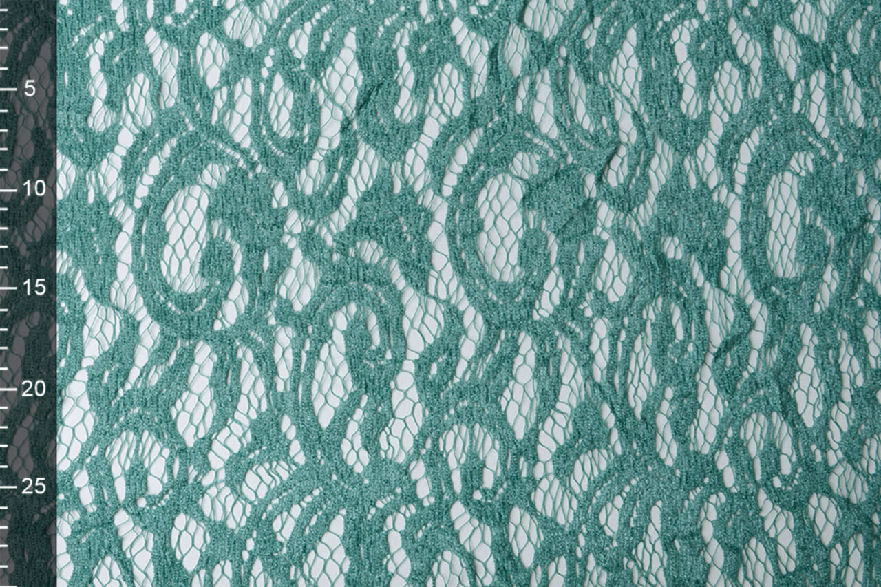 Terciopelo Encaje Julia Verde Mar