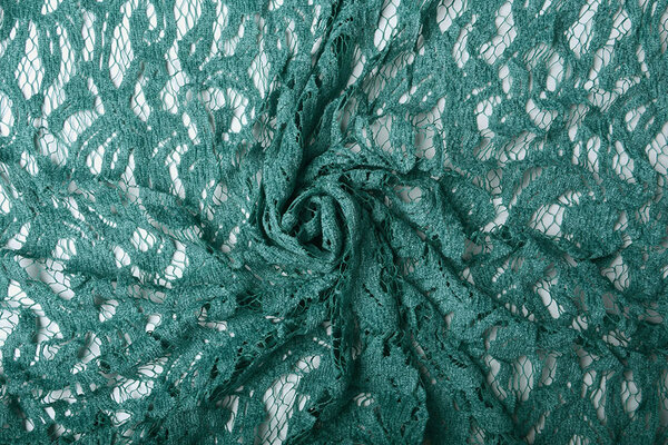 Velluto Pizzo Julia Verde Mare Velluto Pizzo Julia Verde Mare