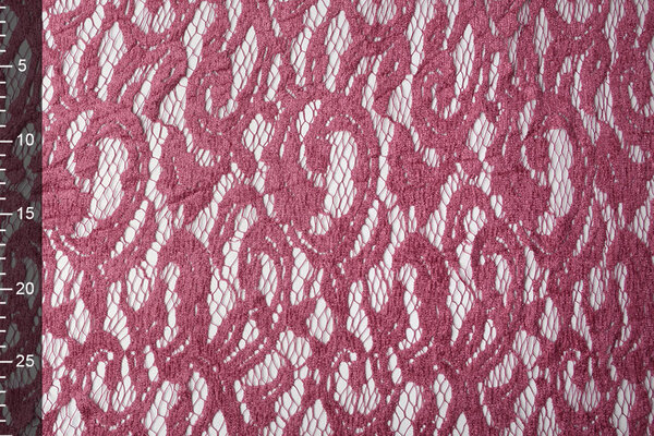 Samt Spitze Julia  Dunkel Altrosa