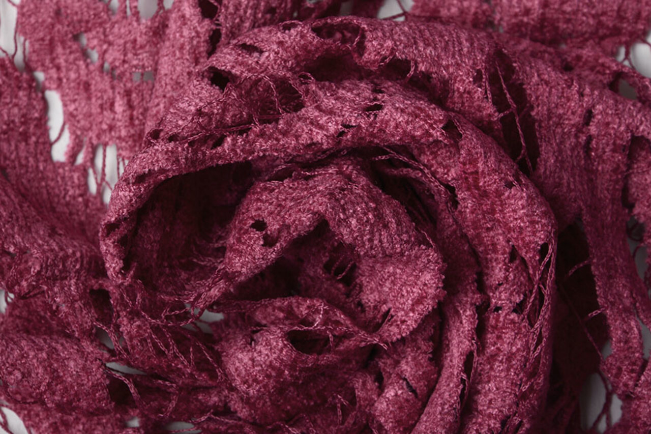 Velours Kant Julia Donker Oud Roze