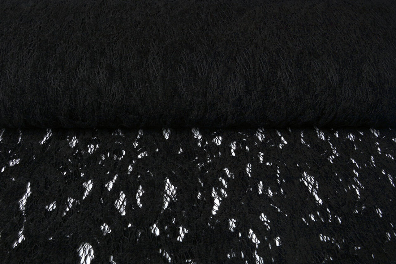 Velours Kant Julia Zwart Velours Kant Julia Zwart