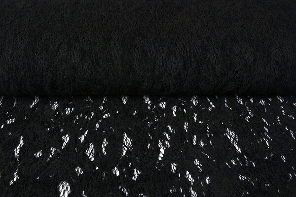 Samt Spitze Julia  Schwarz