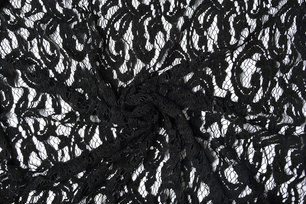 Velours Kant Julia Zwart Velours Kant Julia Zwart