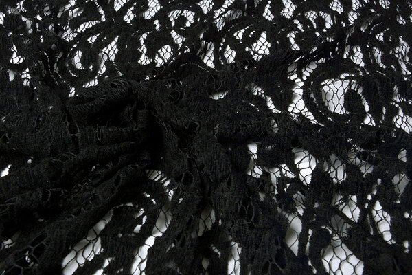 Velours Kant Julia Zwart Velours Kant Julia Zwart