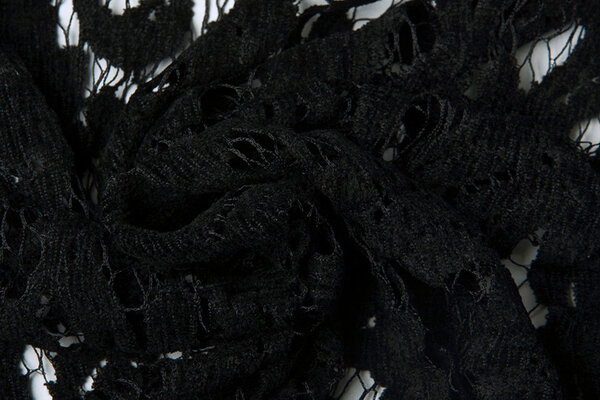 Samt Spitze Julia  Schwarz