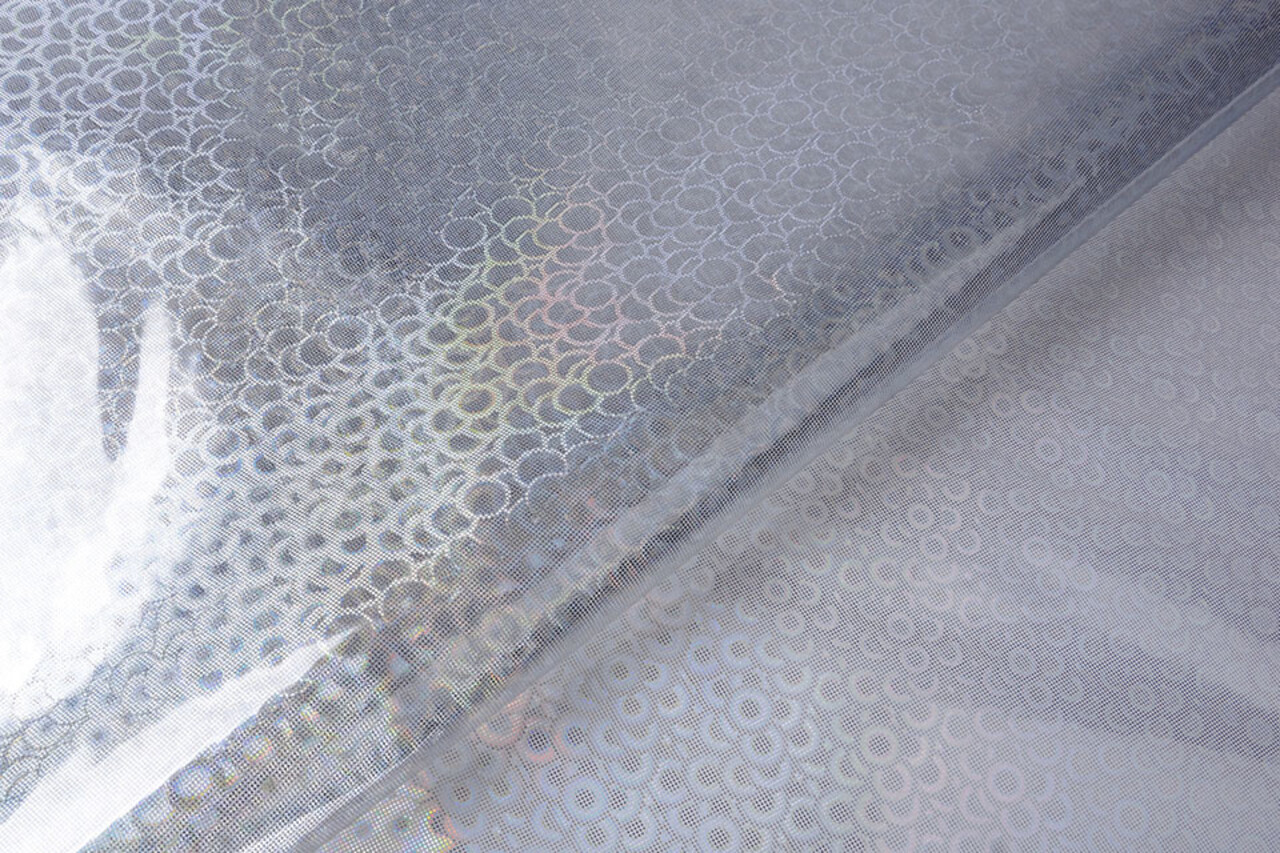 Bedruckter Regenmantelstoff  Holografisch Bedruckter Regenmantelstoff  Holografisch