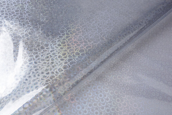 Bedruckter Regenmantelstoff  Holografisch Bedruckter Regenmantelstoff  Holografisch