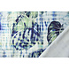 Digital Algodón Elástico Monstera Hoja de Palmera Azul Digital Algodón Elástico Monstera Hoja de Palmera Azul