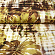 Digital Stretch Cotton Monstera Palm Leaf Brown