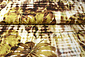 Digital Stretch Cotton Monstera Palm Leaf Brown Digital Stretch Cotton Monstera Palm Leaf Brown